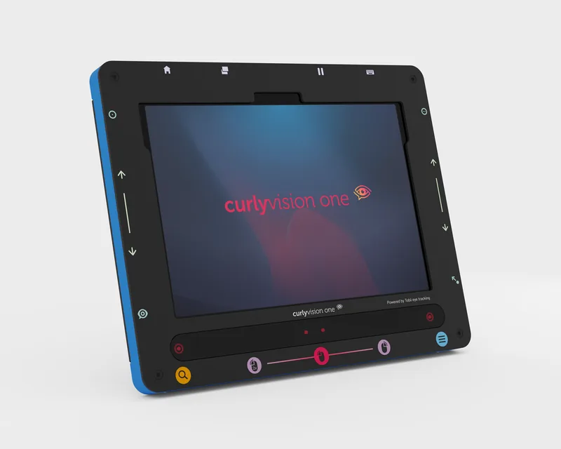 Curly Vision One in Blue, Front view