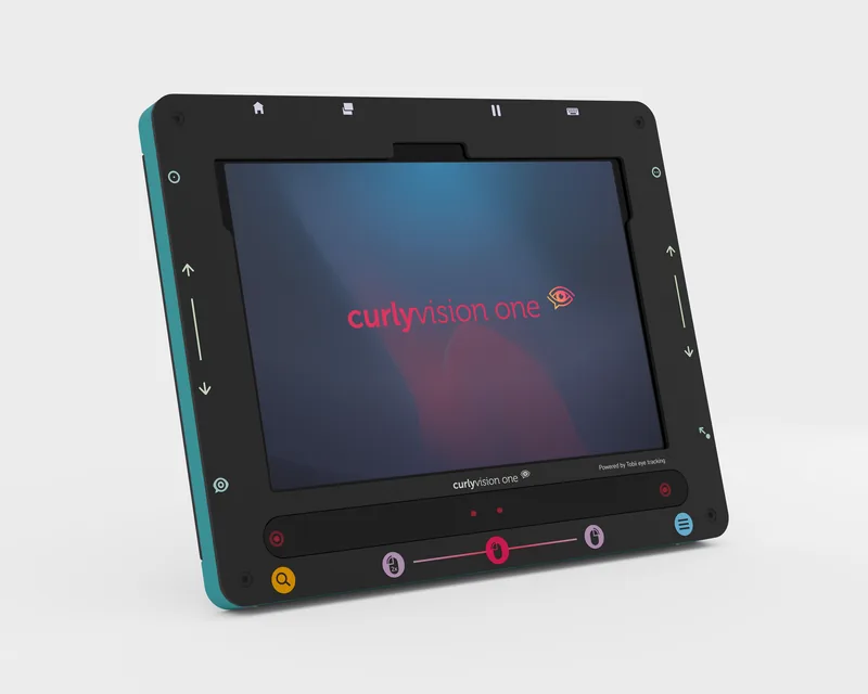 Curly Vision One in Turquoise, Front view